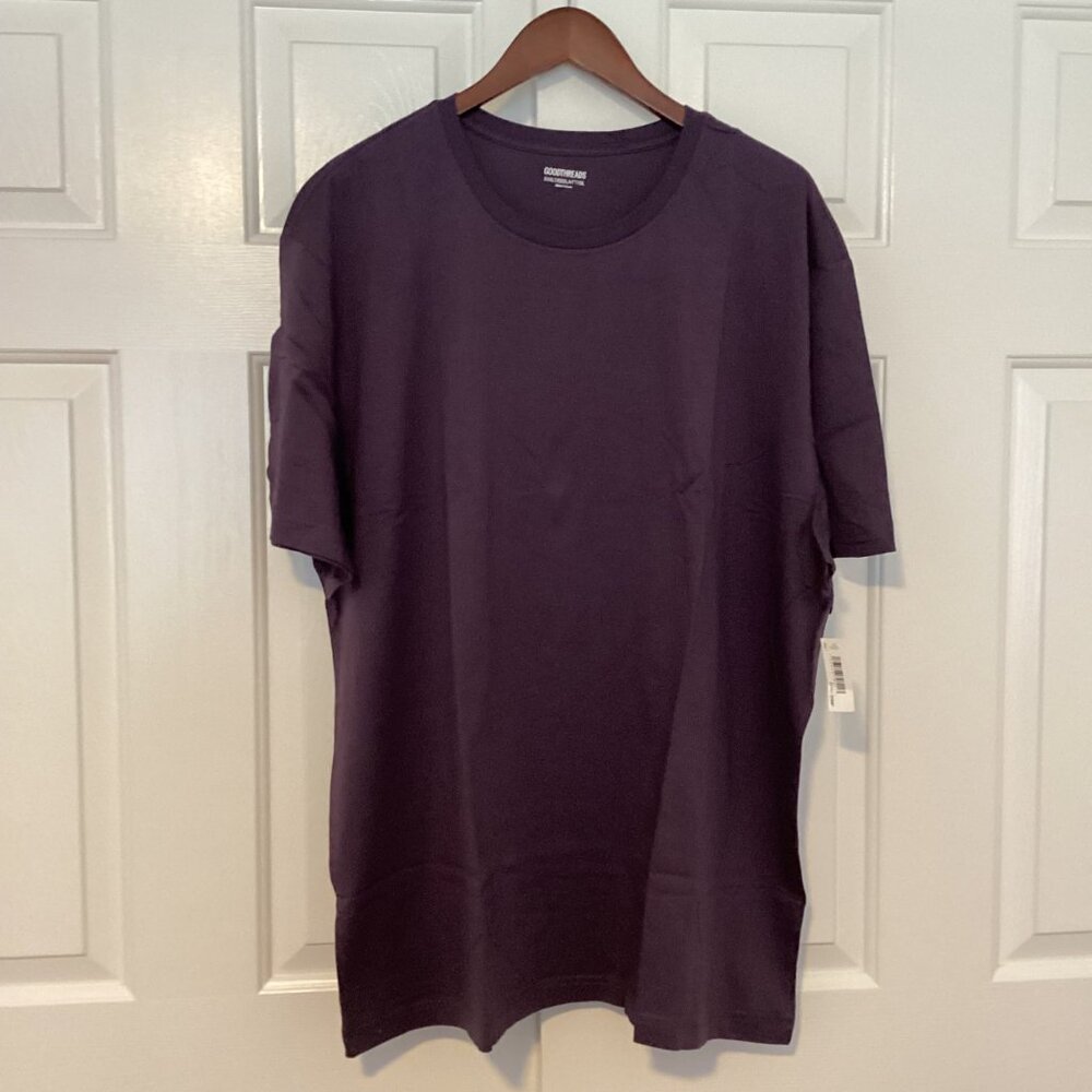 Good threads Men’s Slim Fit Short Sleeve Crew Neck T-Shirt Deep Purple Size XXXL